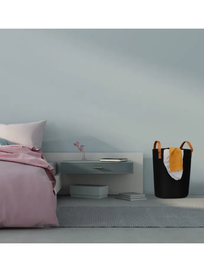 Wäschekorb in Schwarz - 28 Liter