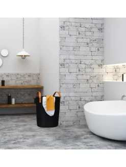 Wäschekorb in Schwarz - 28 Liter