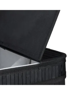 Wäschekorb in Schwarz - (B)55 x (H)63 x (T)35 cm