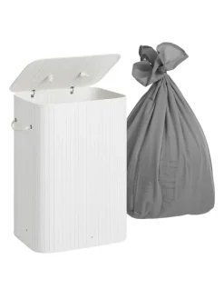 Wäschekorb in Weiß - (B)52 x (H)63 x (T)32 cm