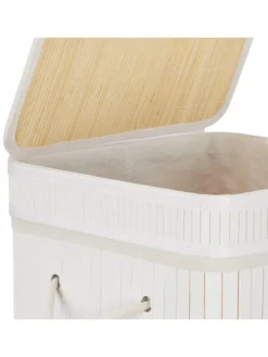 Wäschekorb in Weiß - (B)36 x (H)63 x (T)36 cm