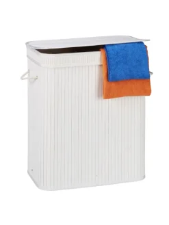 Wäschekorb in Weiß - (B)55 x (H)63 x (T)35 cm