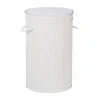 Wäschekorb in Weiß - (H)63 x Ø40 cm