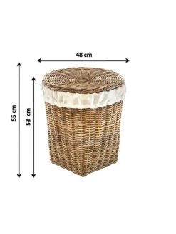 Wäschekorb KUBUS1 in Braun