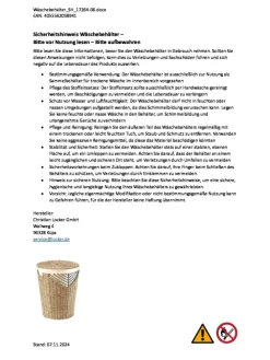 Wäschekorb PEAKSORT in Braun