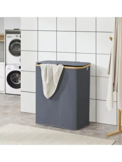 Wäschekorb Rusko in Grau (H)69cm (B)57cm (T)37cm (V)140l