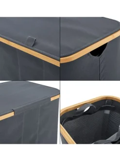 Wäschekorb Rusko in Grau (H)69cm (B)57cm (T)37cm (V)140l