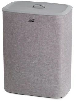 Wäschekorb "Tota" in Grau - 2x 45 l