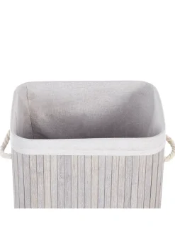 Wäschekörbe KOMARI in Grau/Weiß - (W) 40 x (H) 60 x (L) 30 cm