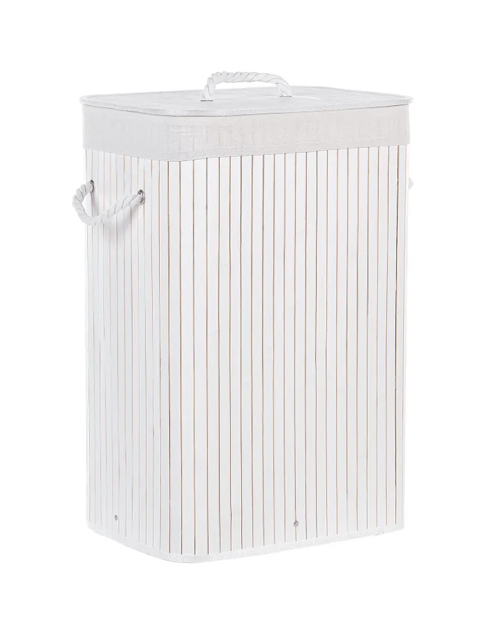 Wäschekörbe KOMARI in Weiß - (W) 40 x (H) 60 x (L) 30 cm