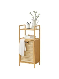 Wäscheregal Rendalen Bambus in Beige (L)40cm (B)30cm (H)95cm