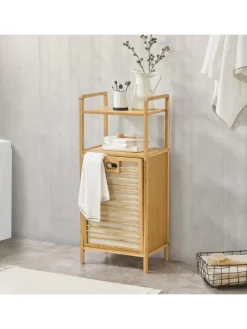 Wäscheregal Rendalen Bambus in Beige (L)40cm (B)30cm (H)95cm