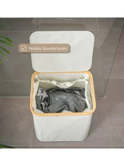 Wäschesammler 60 Liter beig