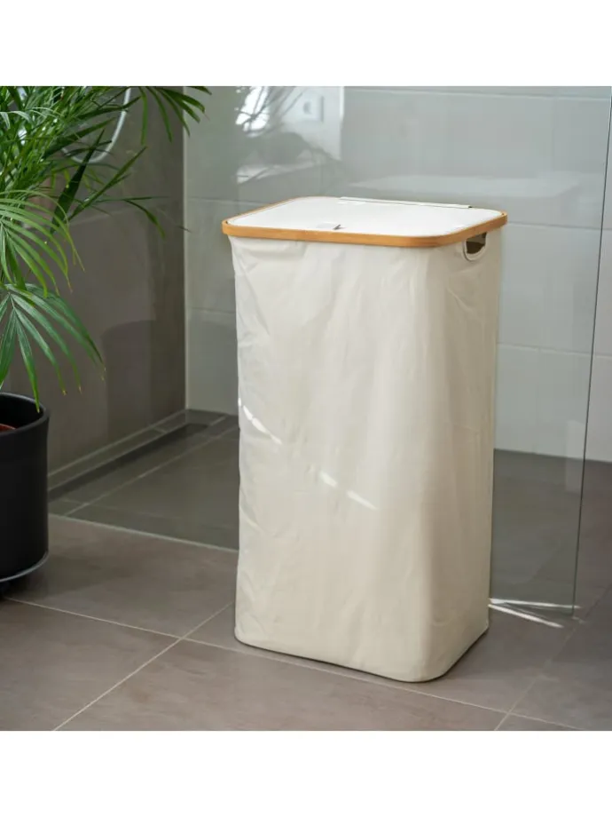 Wäschesammler 100 Liter beige