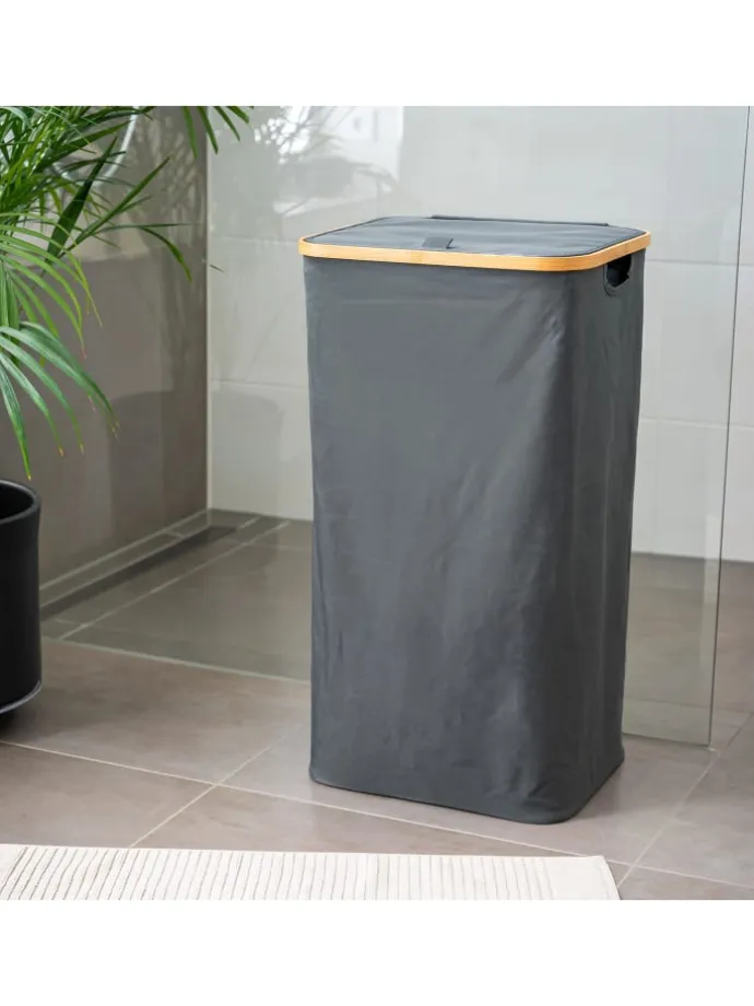 Wäschesammler 100 Liter grau