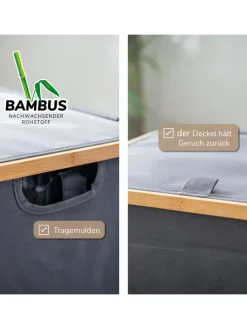 Wäschesammler 100 Liter grau