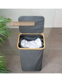 Wäschesammler 100 Liter grau