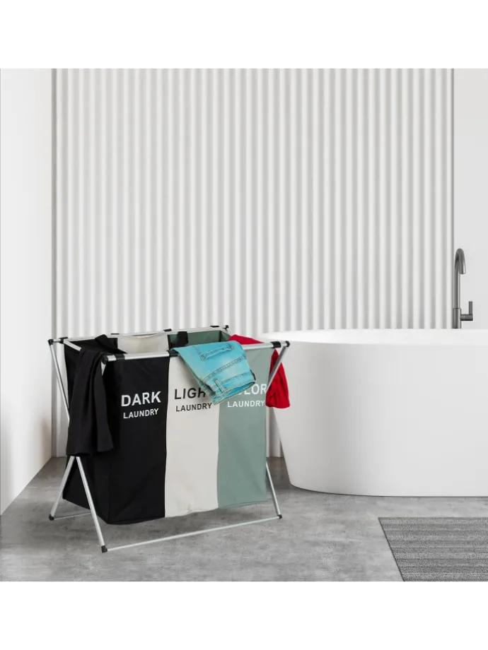 Wäschesammler in Mehrfarbig - (B)65 x (H)60 x (T)36,5 cm