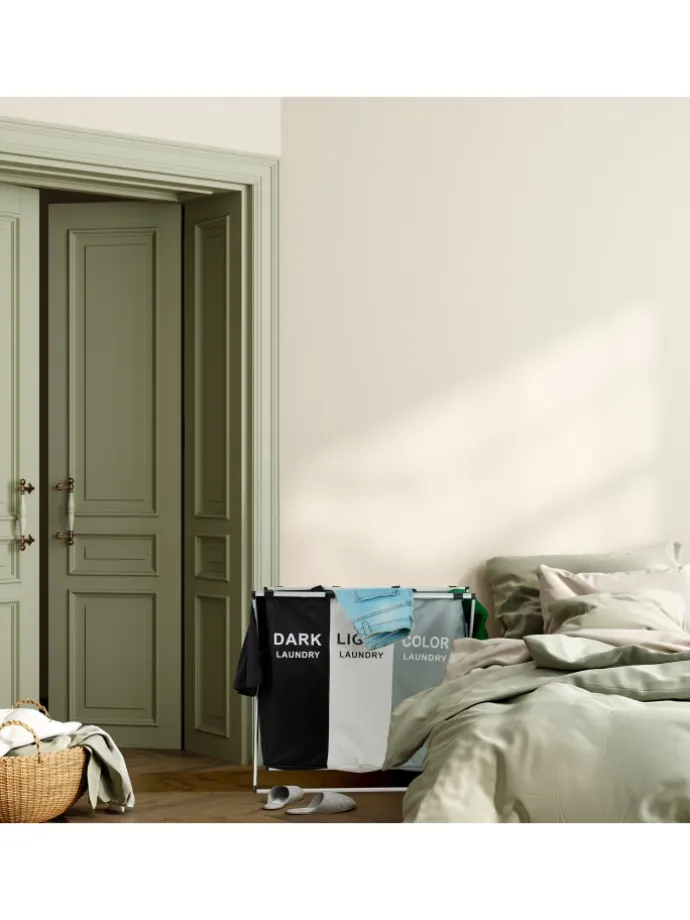 Wäschesammler in Mehrfarbig - (B)65 x (H)60 x (T)36,5 cm