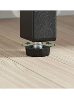 Wäschesammler in Schwarz/ Braun - 65 L