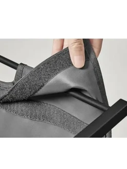 Wäschesammler in Schwarz/ Braun - 65 L