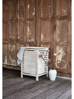 Wäschesammler "Norway" in Weiß - 65 l