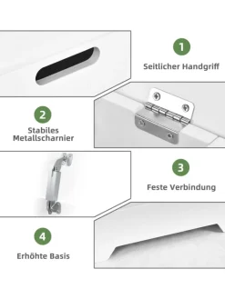 Wäscheschrank 34L in Weiß