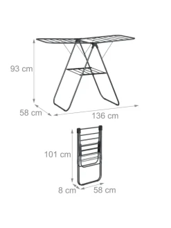 Wäscheständer in Grau
