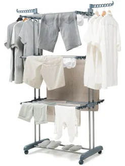 Wäscheständer in Silber/ Grau