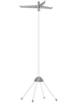 Wäscheständer in Weiß/ Grau - (H)150 cm