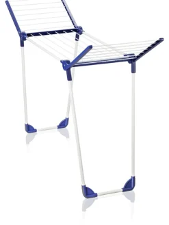 Wäscheständer "Pegasus 120 Solid Compact" in Dunkelblau/ Weiß - (B)149 cm