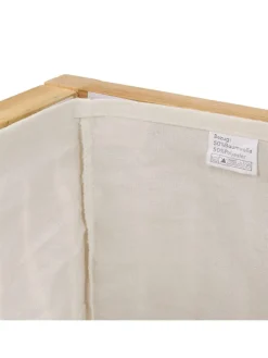 Wäschetruhe in Natur/ Weiß - 100 l