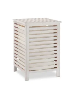 Wäschetruhe in Weiß - 52 l