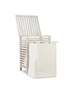 Wäschetruhe in Weiß - 52 l