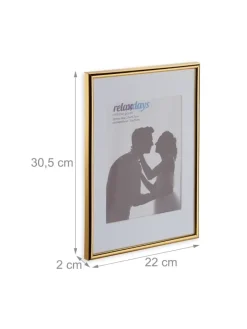 2x Bilderrahmen A4 in Gold