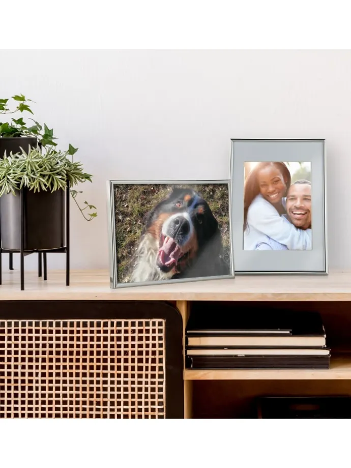 2x Bilderrahmen A4 in Silber