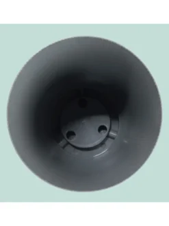 2x Blumentopf in Dunkelgrau - (H) 20 x Ø 20 cm