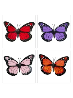 36x Gartendeko Schmetterling in Bunt