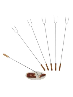 18x Grillspieße in Silber/ Natur