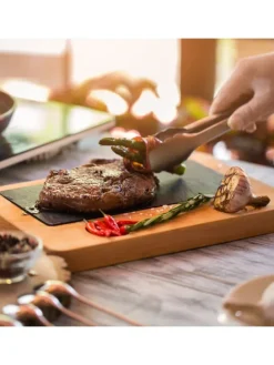 3x Grillzange in Silber