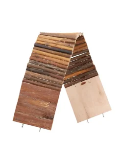 10x Hängebrücke in Natur - (B)55 x (T)10 cm