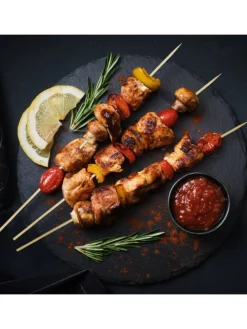 300x Holzspieße in Natur - Ø 0,4 x (L)40 cm