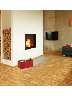 2x Kaminholztasche in Rot