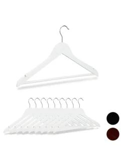 30x Kleiderbügel in Weiß