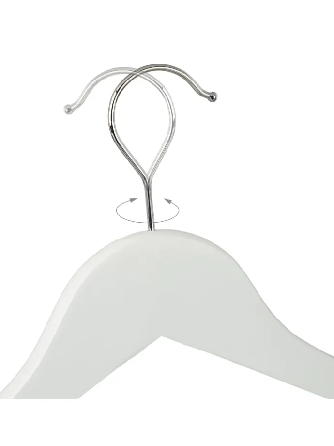 30x Kleiderbügel in Weiß