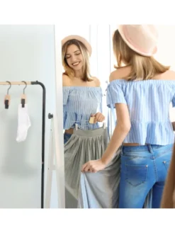 5x Klemmhaken in Schwarz/ Natur