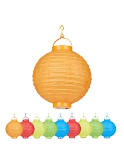 10x Lampions in Bunt - Ø 20 cm