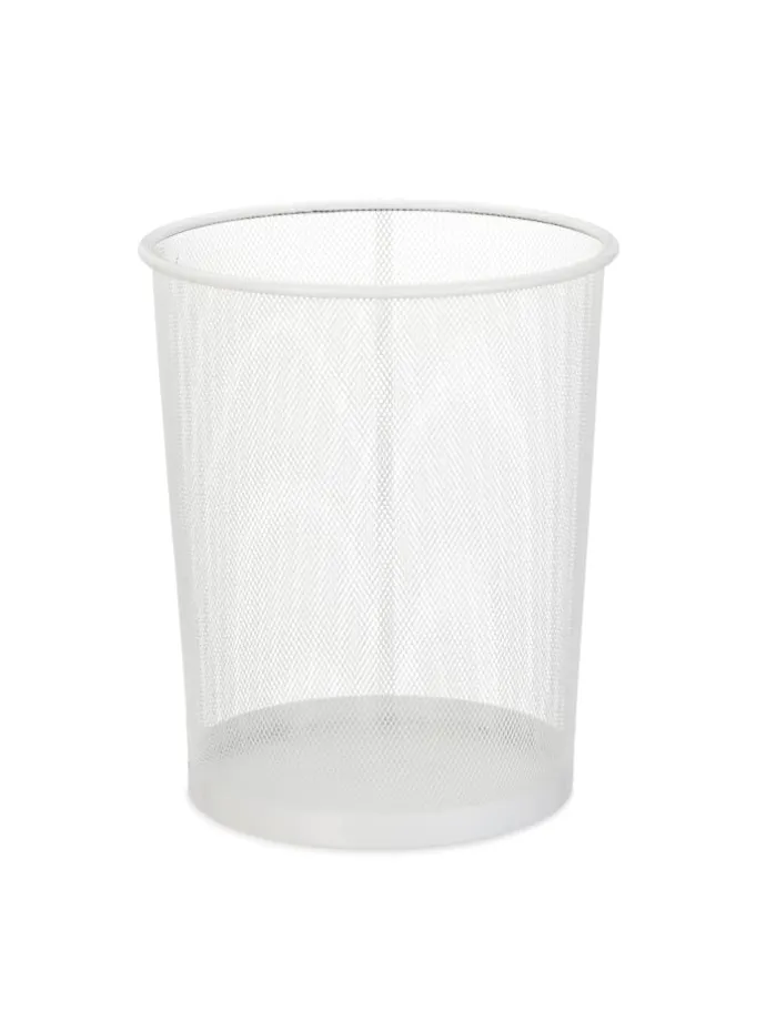 2x Papierkorb in Weiß