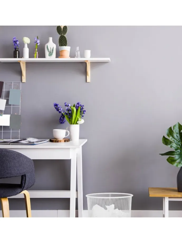 2x Papierkorb in Weiß