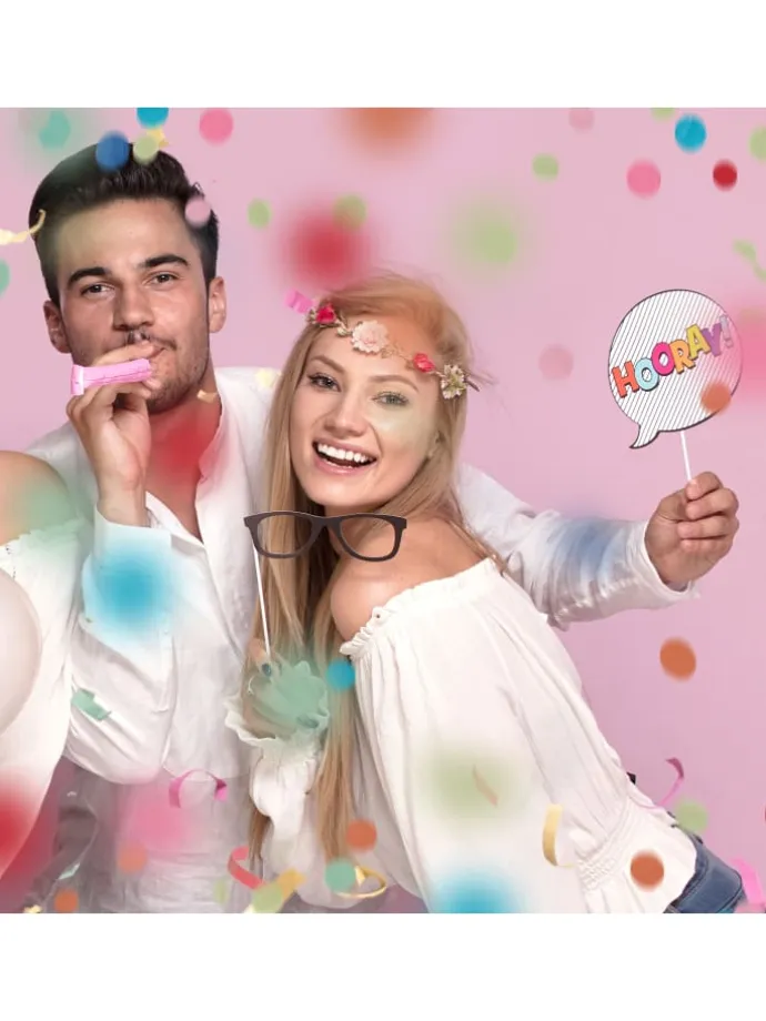 12x Party Popper in Bunt